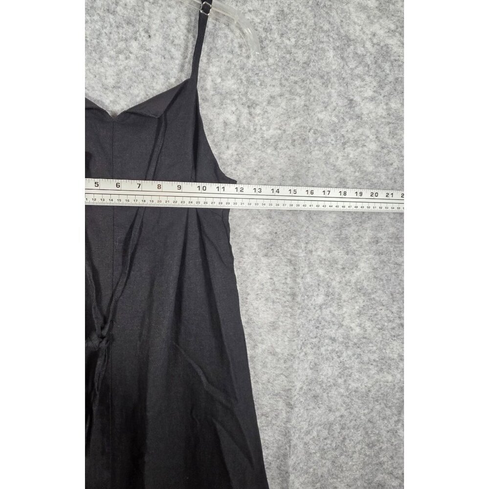 Universal Thread NWT Women's Sleeveless Midi Dress  Smocked Back Black Size XS - Picture 4 of 10